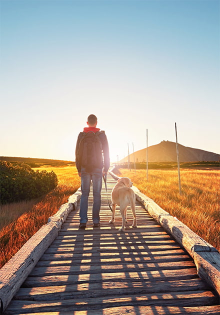 from the hotel directly into the heart of the Krkonoš