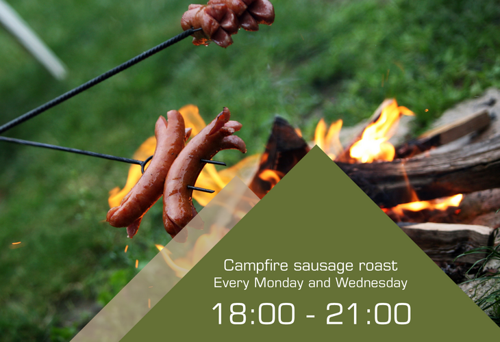 Campfire sausage roast