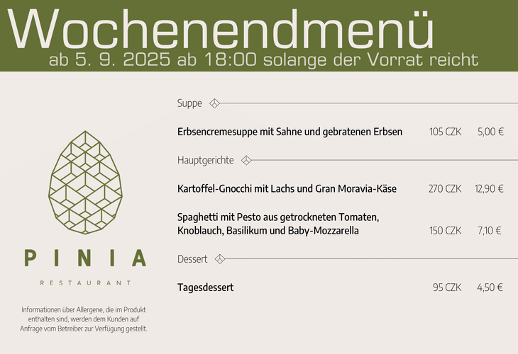 Wochenendmenü