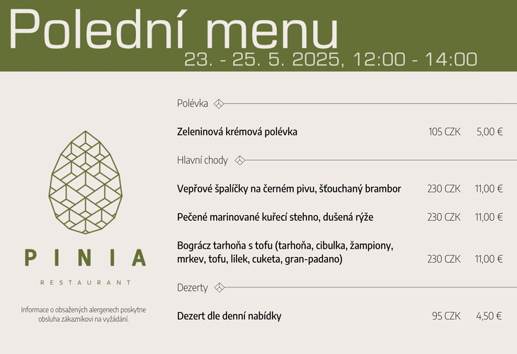 Víkendové menu