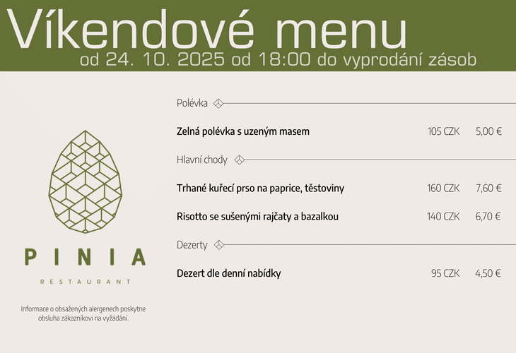 Víkendové menu
