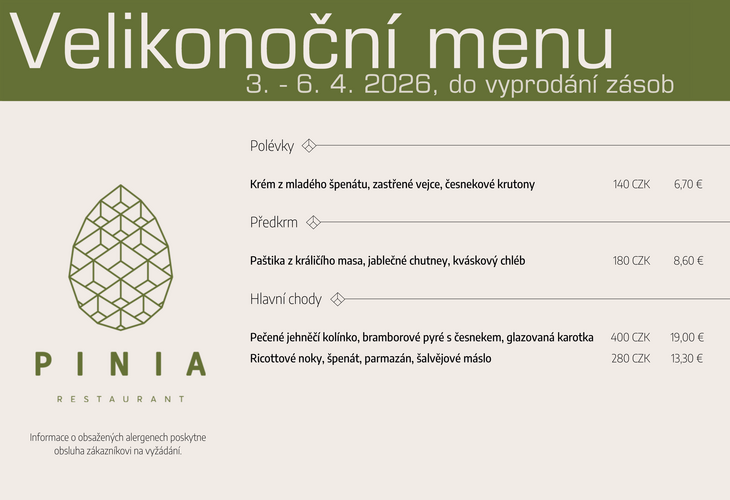 Velikonoční menu