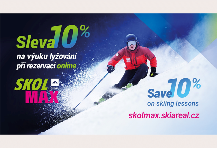 SKOLMAX - sleva na výuku lyžování