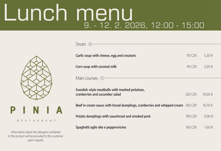 Lunch menu